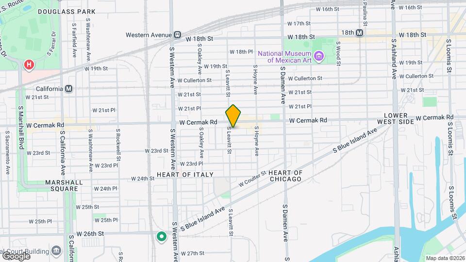2154 W 22nd Pl Mapa y Detalles de la Ubicación
