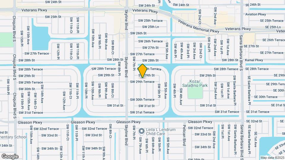 625 SW 29th Terrace Map and Location Details