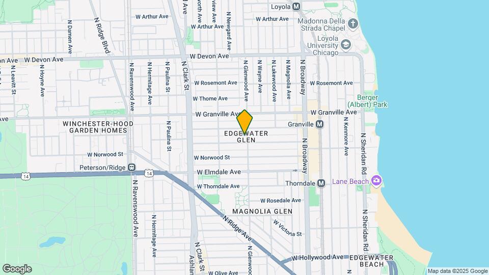 6100-6110 N Glenwood Ave Map and Location Details