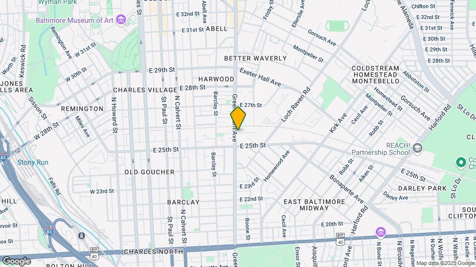 2535 Greenmount Ave Map and Location Details