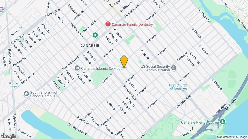1353-1368 E 92nd St Mapa y Detalles de la Ubicación