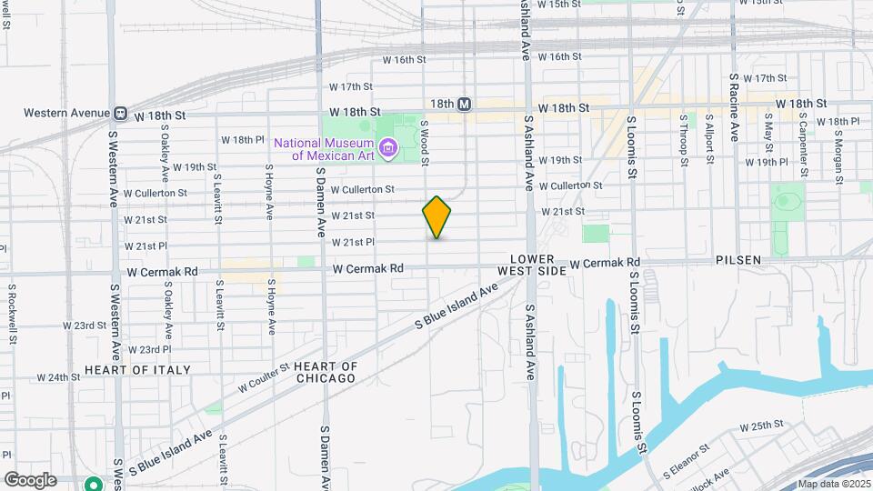 1751 W 21st Pl, Unit 1 Mapa y Detalles de la Ubicación