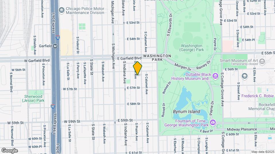 5621 S Prairie Ave Map and Location Details
