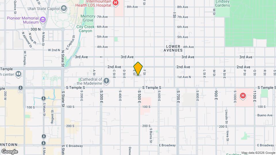 420 E 1st Ave, Unit 418.5 Mapa y Detalles de la Ubicación