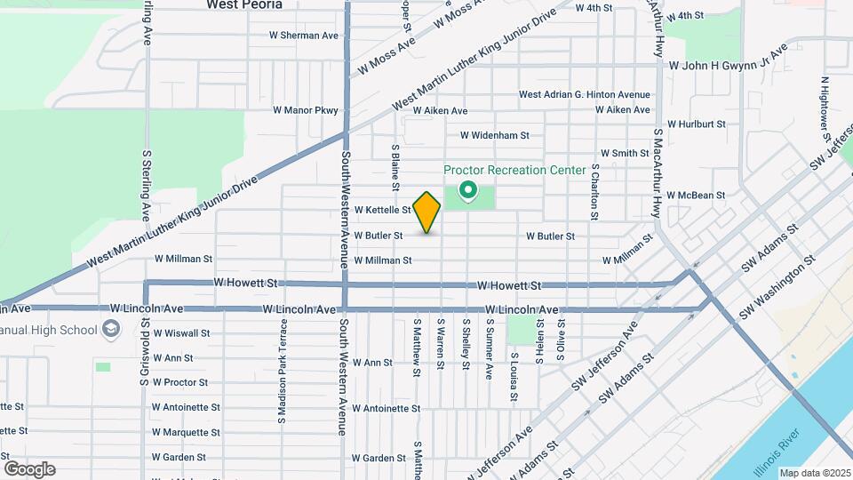 1610 W Butler St Map and Location Details