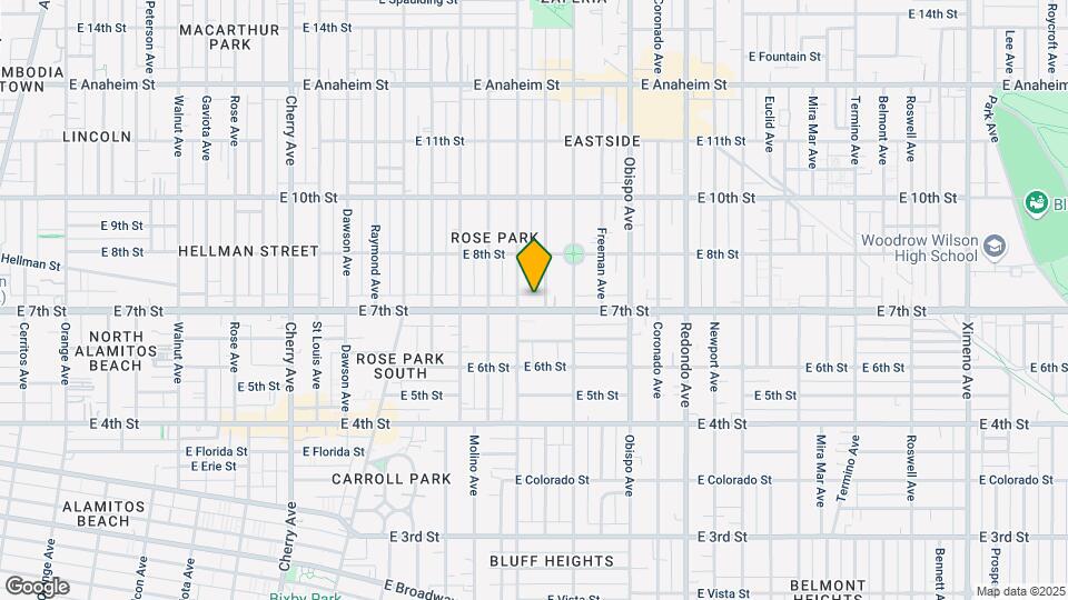 2825 E 7th St Map and Location Details