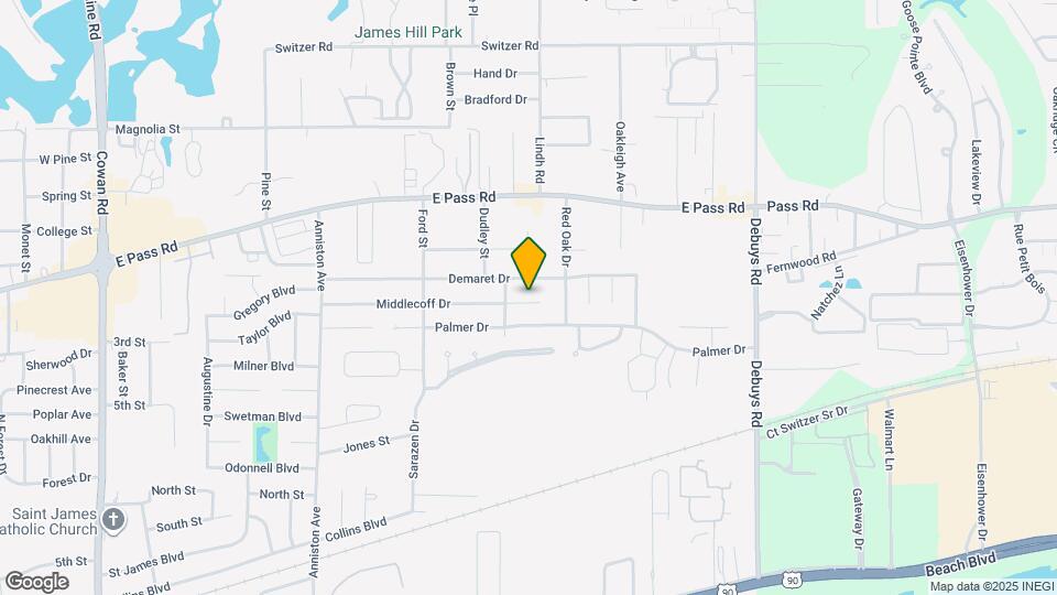 2507 Middlecoff Dr, Unit 2 Map and Location Details