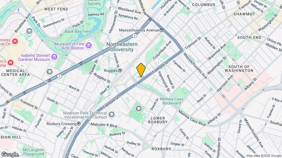1065 Tremont St, Unit 103 Map and Location Details