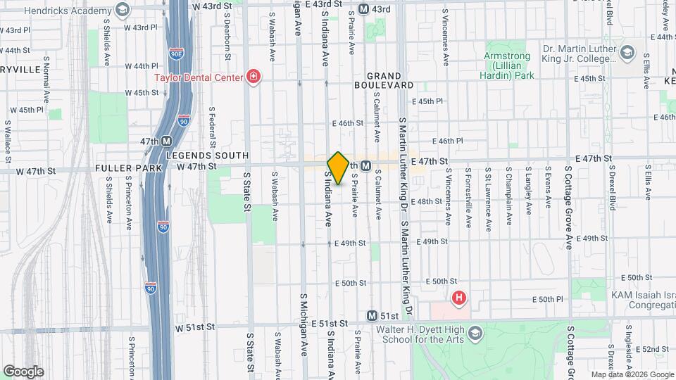 4739 S Indiana Ave Map and Location Details