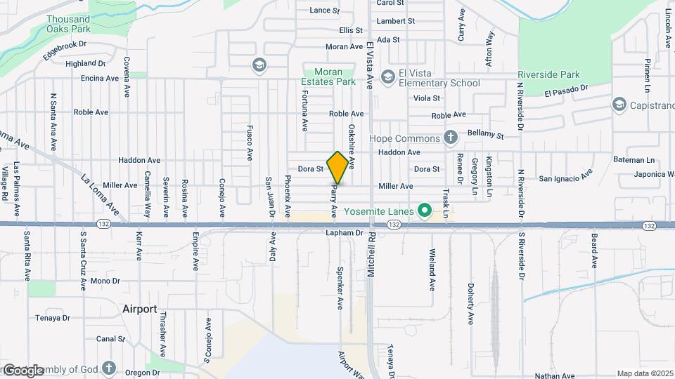 2102 Miller Ave Map and Location Details