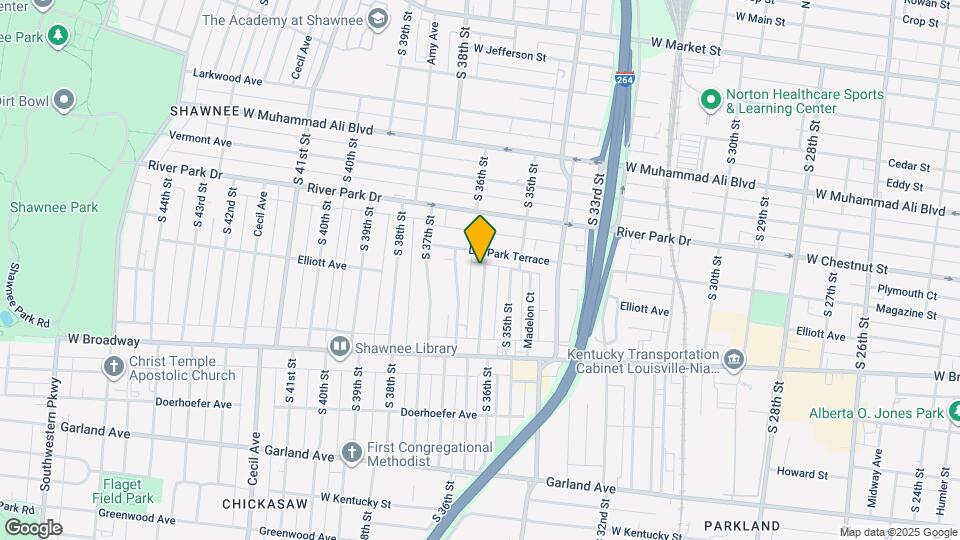 632 S 36th St Map and Location Details
