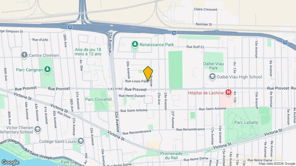 2625 Louis-Paré Rue Map and Location Details