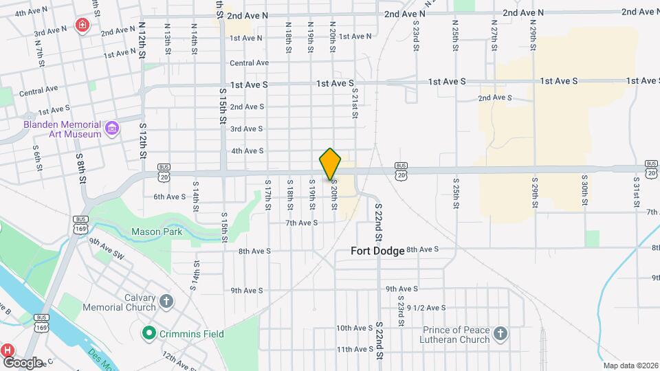 508 S 20th St Map and Location Details