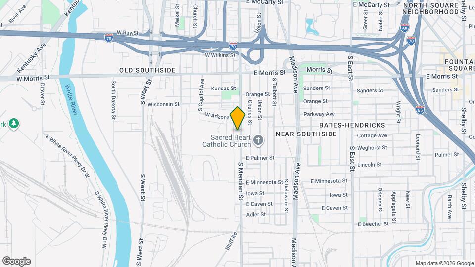 1438 S Meridian St Map and Location Details