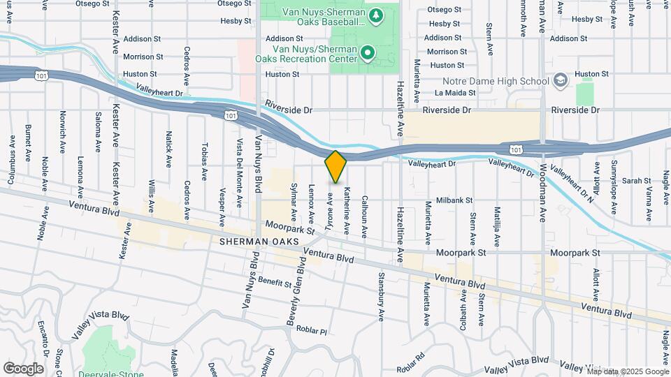 4520 Tyrone Ave Map and Location Details