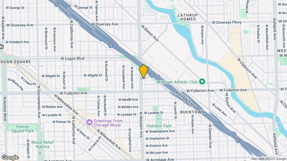 2435 N Western Ave Mapa y Detalles de la Ubicación