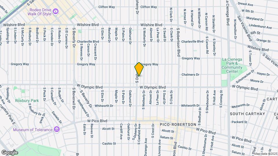 344 S Doheny Dr Mapa y Detalles de la Ubicación