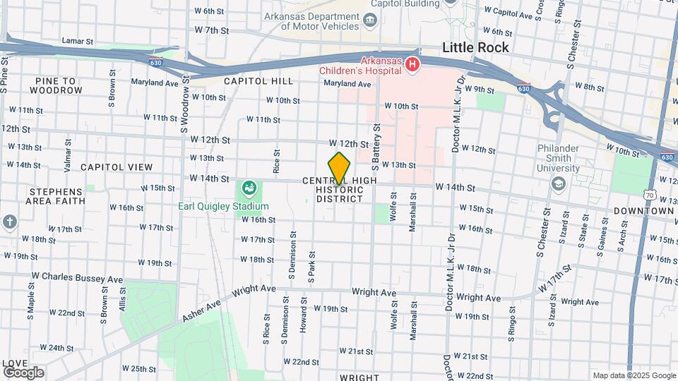 1407 S Schiller St Map and Location Details