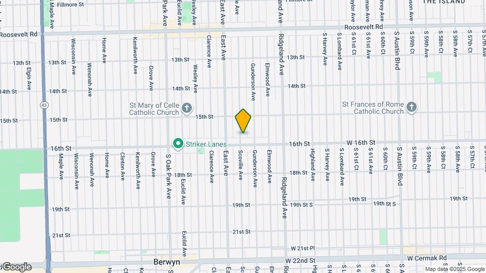 1537 Scoville Ave Map and Location Details