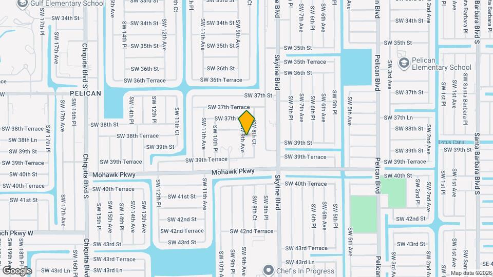 3821 SW 9th Ave Map and Location Details