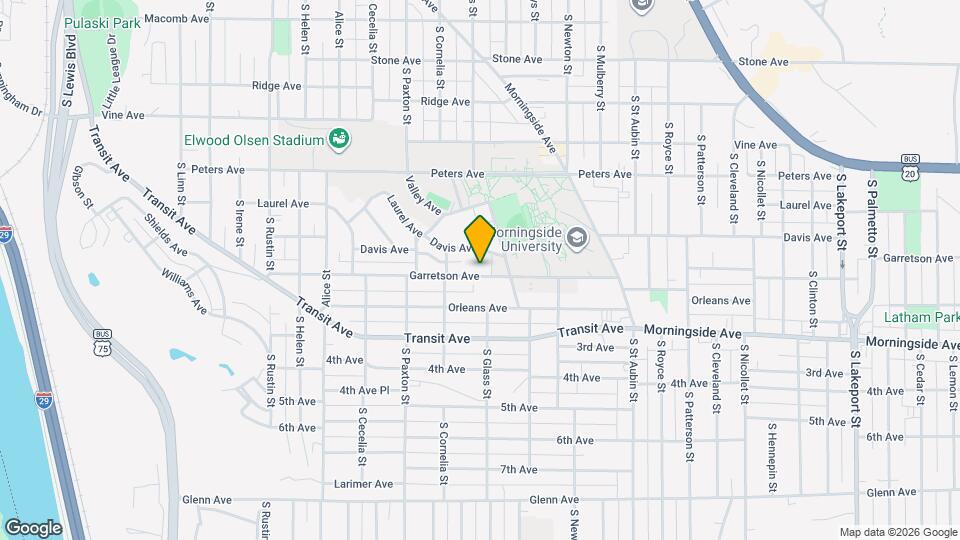 3427 Garretson Ave Map and Location Details