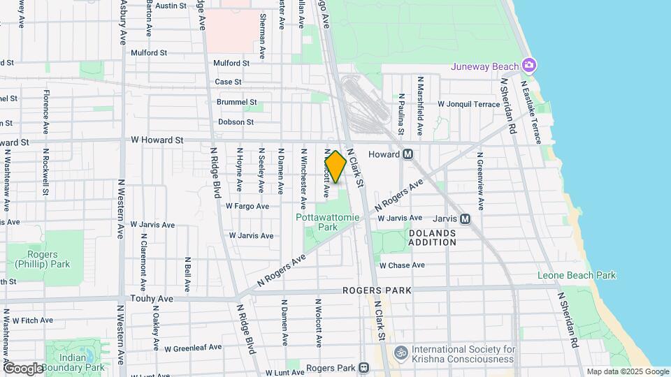 7421 N Wolcott Ave Map and Location Details