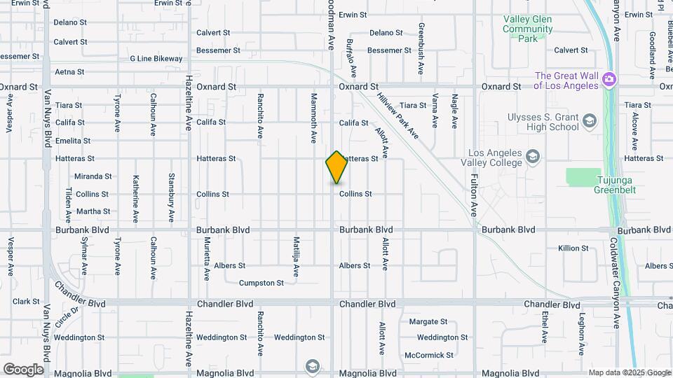 5708 Woodman Ave Map and Location Details