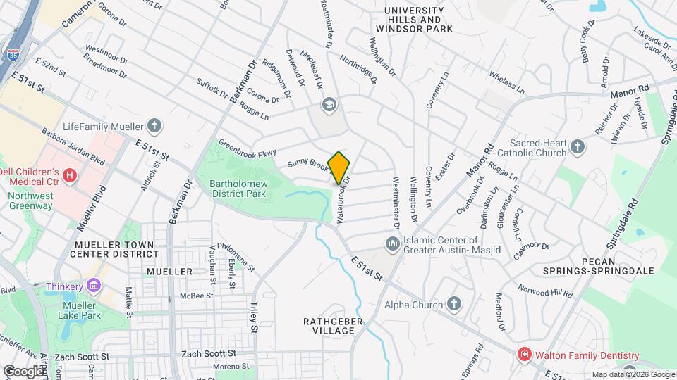 5118 Waterbrook Dr Map and Location Details