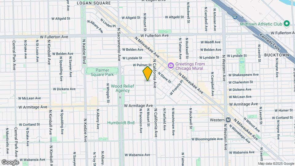 2103 N Mozart St Map and Location Details