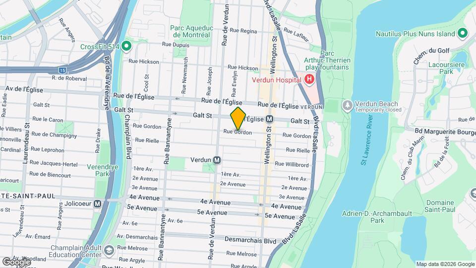 392 Gordon Rue Map and Location Details