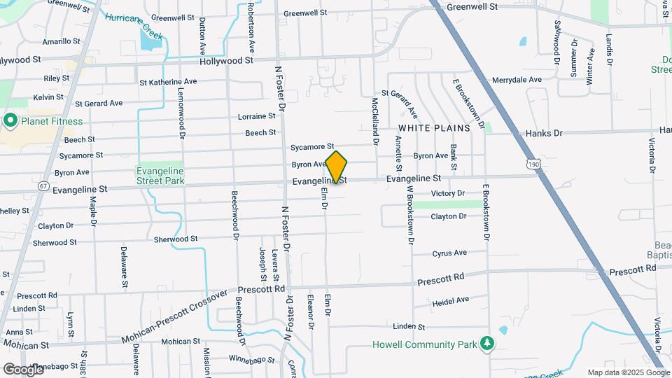 5306 Evangeline St Map and Location Details