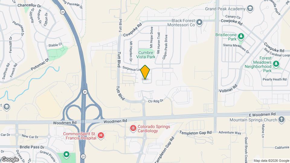 7673 Crestone Peak Trail Map and Location Details