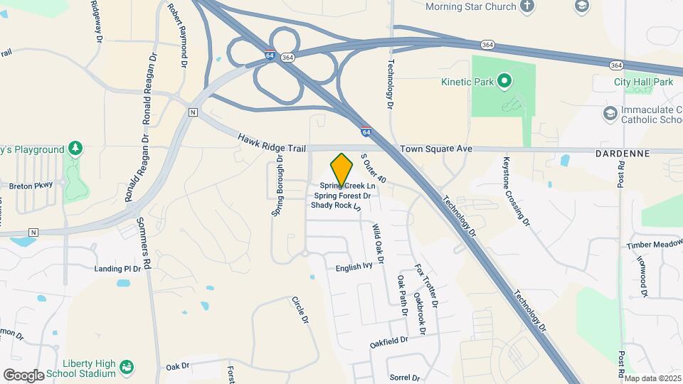 6103 Spring Creek Ln Map and Location Details