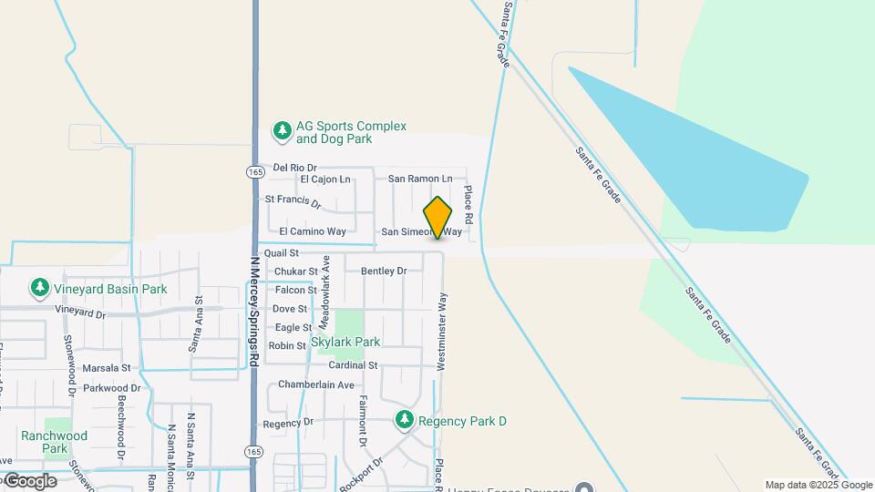 1498 Quail St Map and Location Details