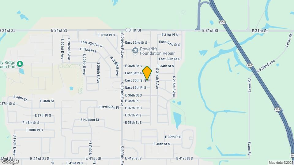 20980 East 35th St S Map and Location Details