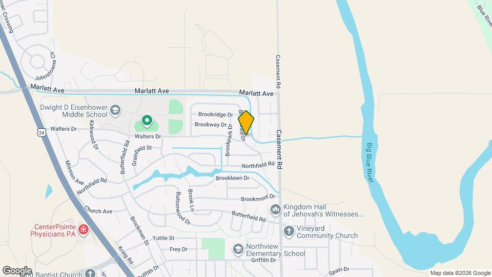 2720 Brookville Dr Map and Location Details
