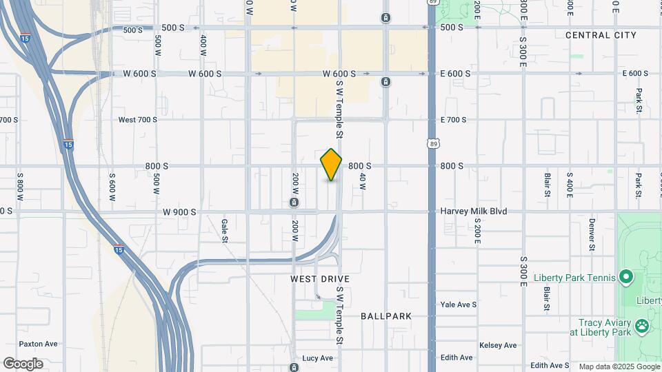 830 S W Temple St Map and Location Details