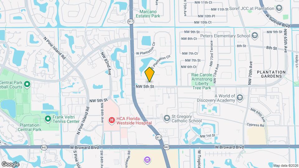 501 NW 78th Way Map and Location Details