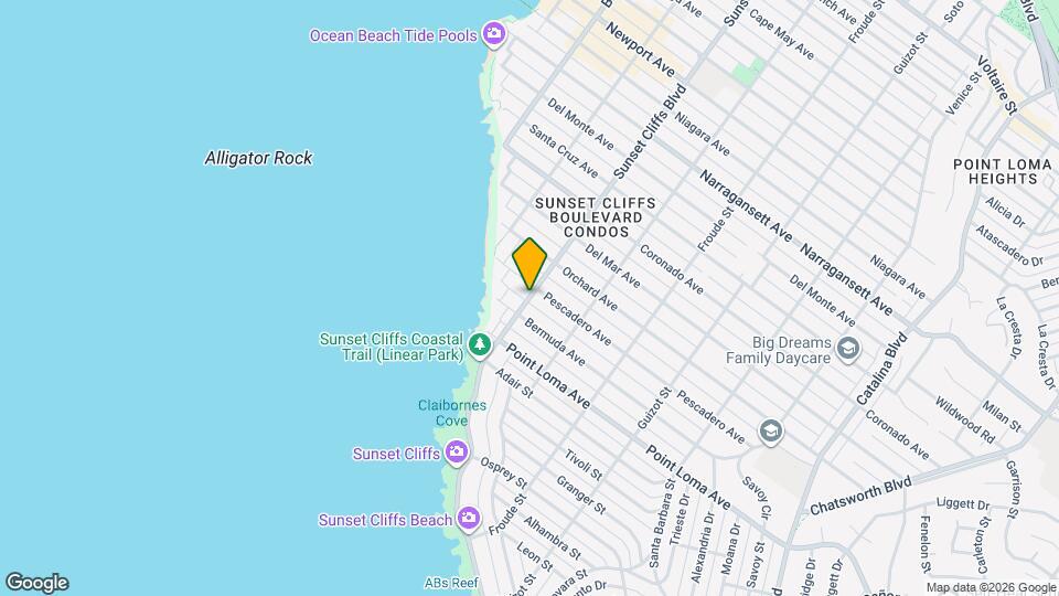 1479-1479 Sunset Cliffs Blvd Map and Location Details