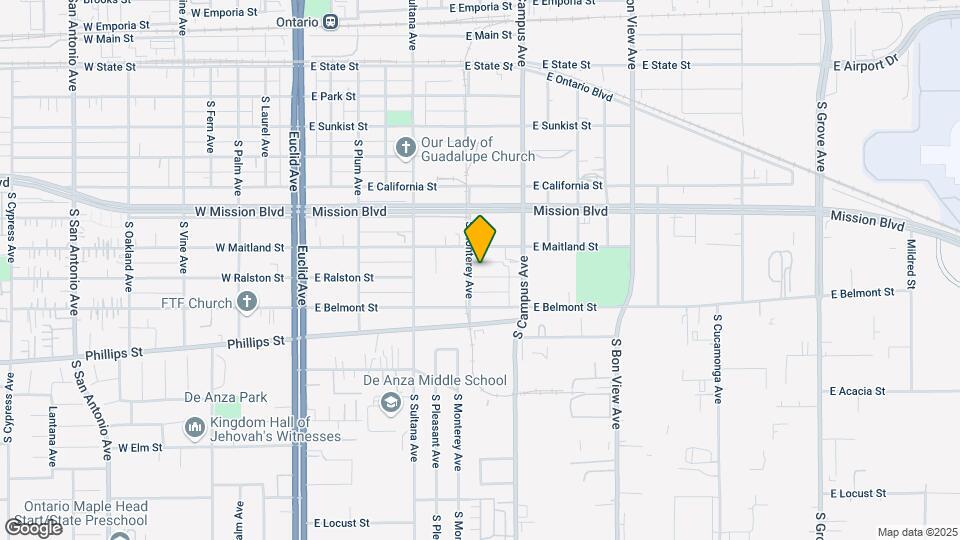 611 E Ralston St-Unit -B - Upstairs Map and Location Details