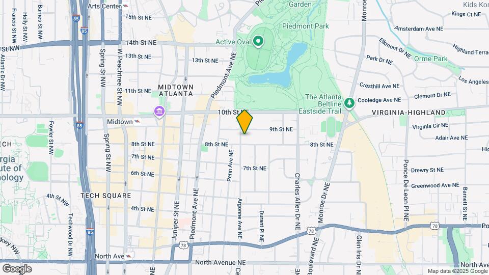 929 Argonne Ave NE Map and Location Details