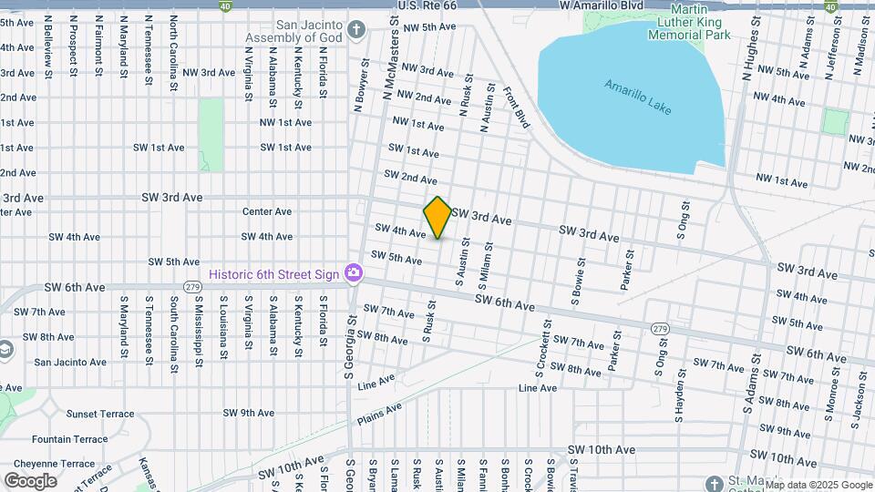 402 S Rusk St Map and Location Details