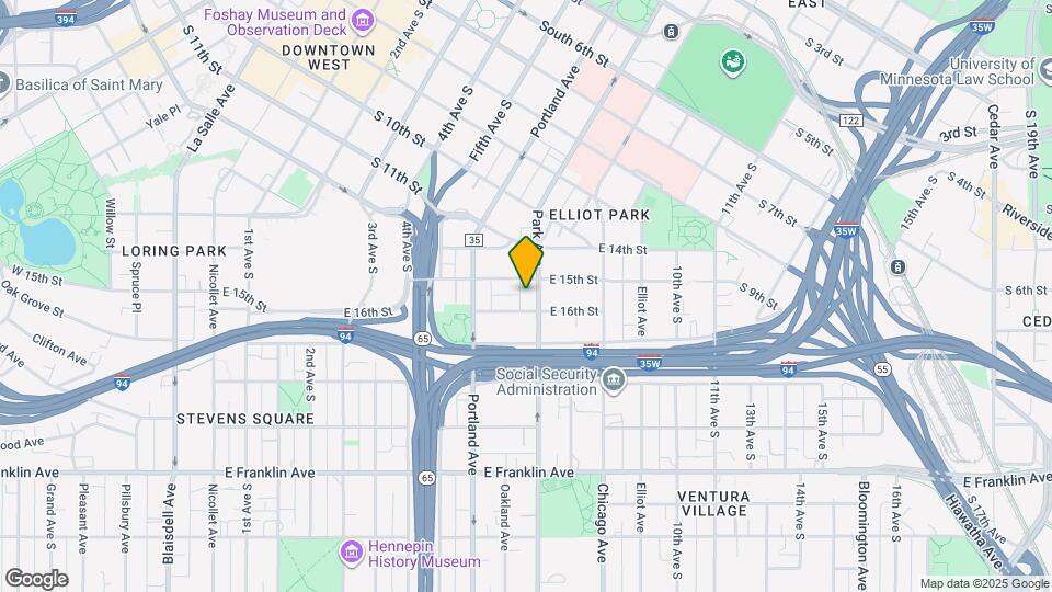 1512 Park Ave Map and Location Details