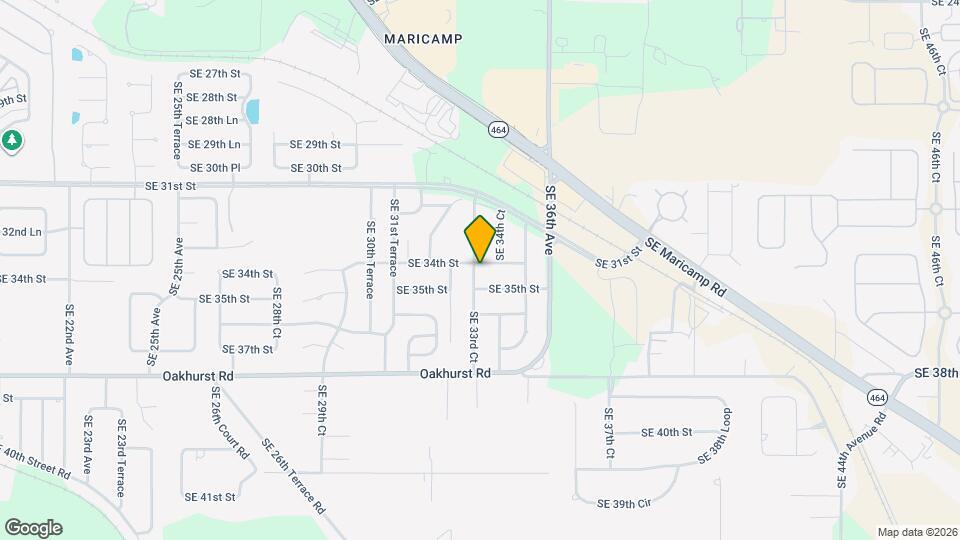 3401 SE 33rd Ct Map and Location Details