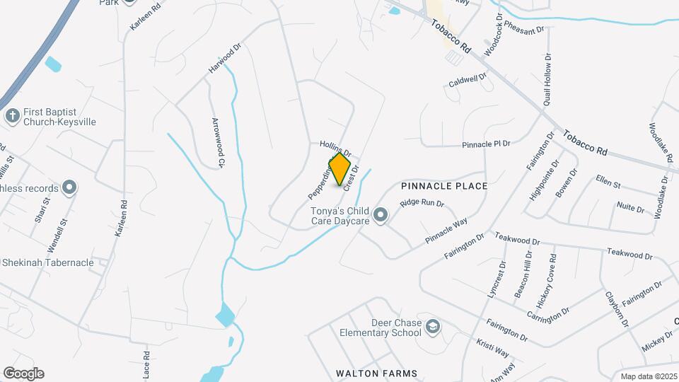 3860 Crest Dr Map and Location Details