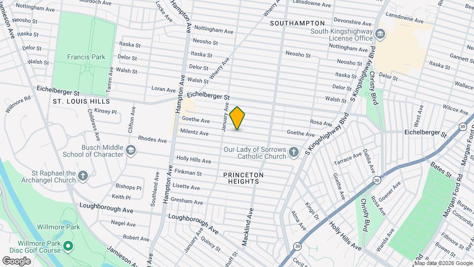 5515 Milentz Ave Map and Location Details