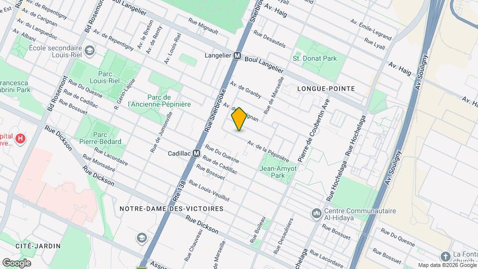3215 De La Pépinière Av Map and Location Details