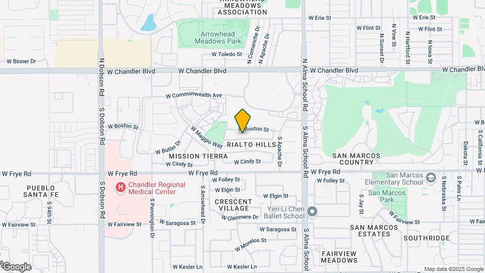 1290 W Butler Dr Map and Location Details