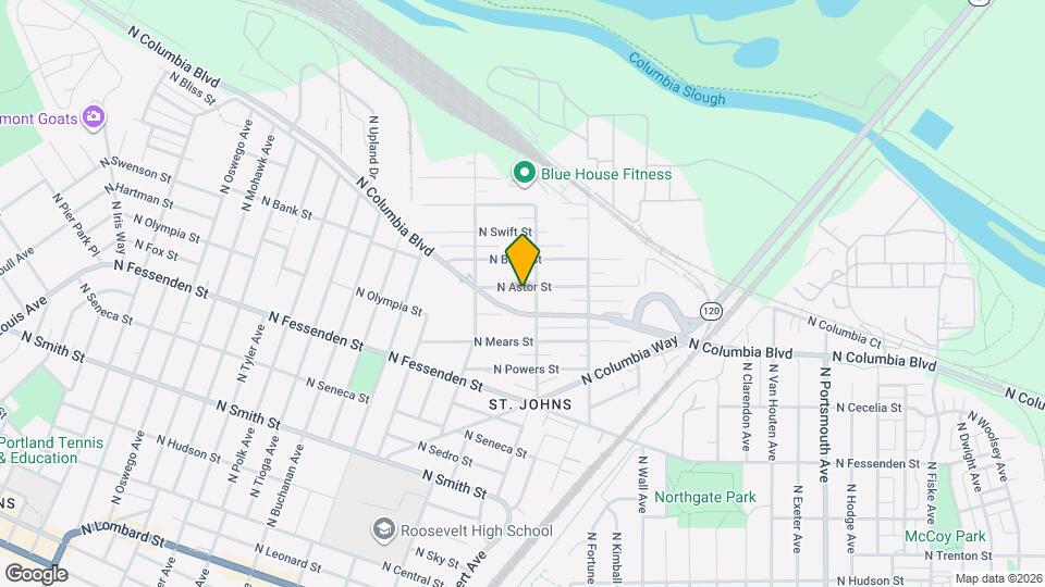 6824 N Astor St Map and Location Details