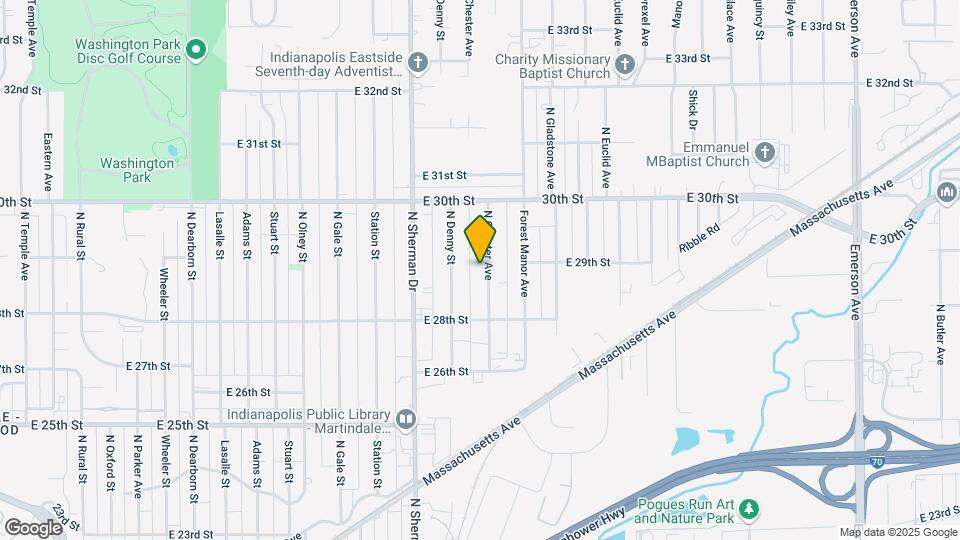 2862 N Chester Ave Map and Location Details